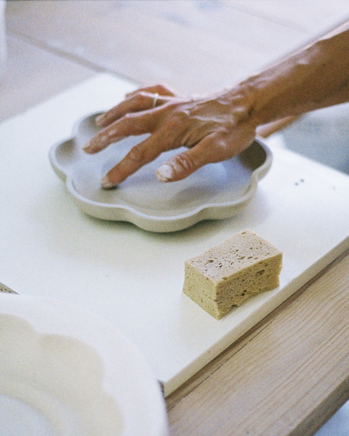 Flor Porcelain Plate Yellow (S)