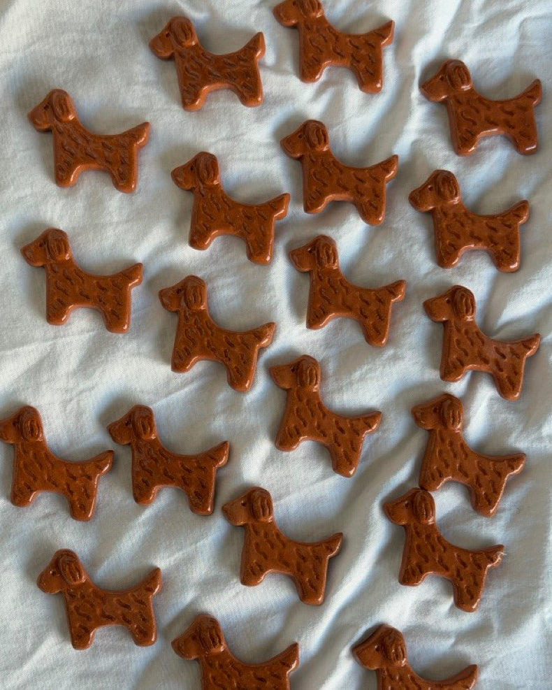 Dog Talisman in Terracota