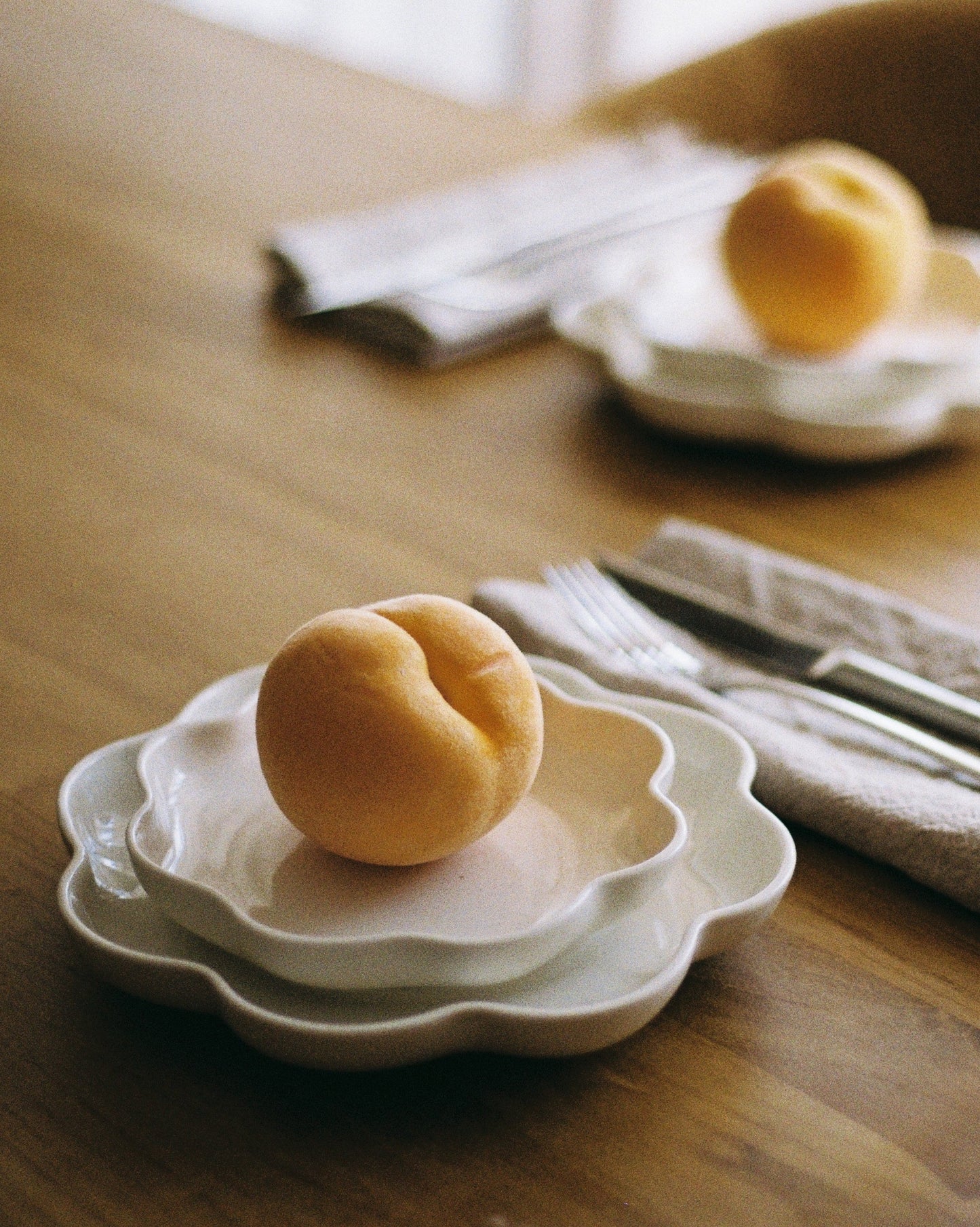 Flor Porcelain Plate White (S)