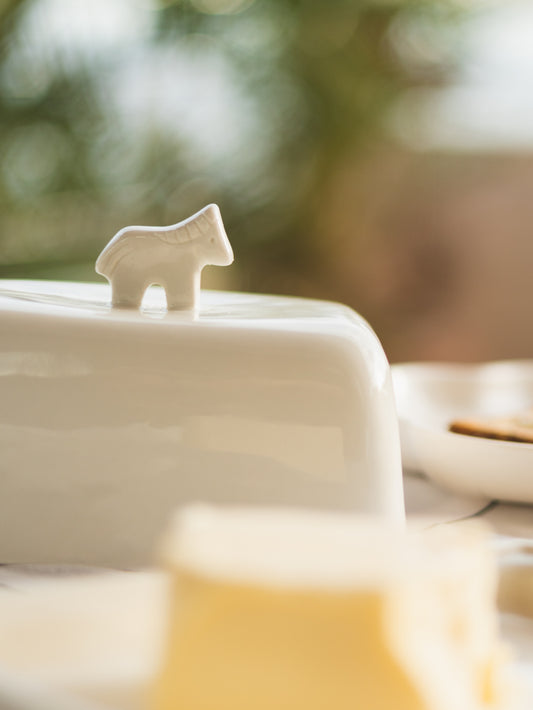 Bombolla Butter Dish White