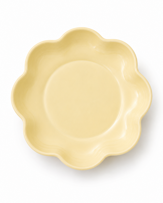 Flor Porcelain Plate Yellow