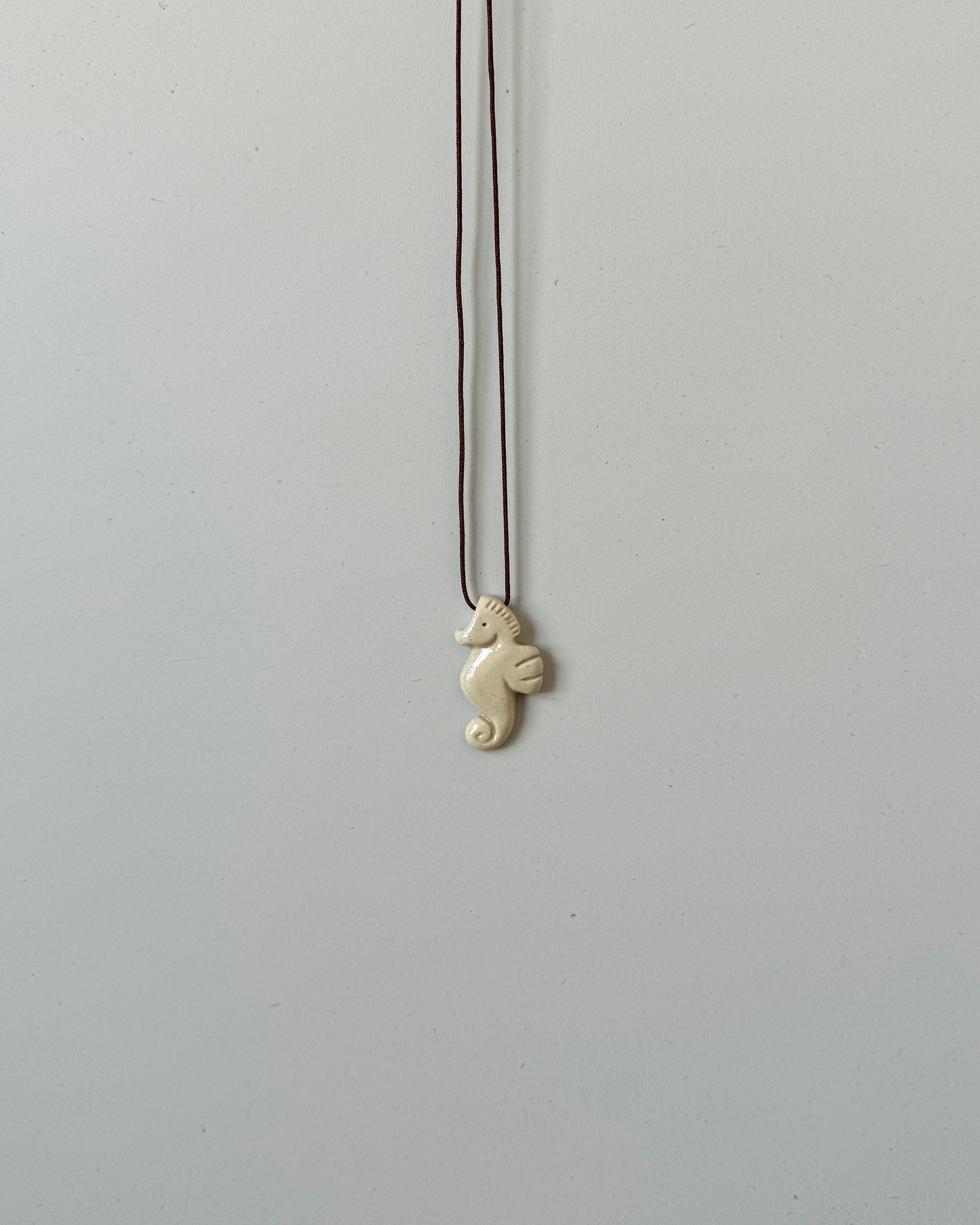 Ceramic Seahorse Pendant