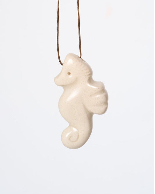 Ceramic Seahorse Pendant